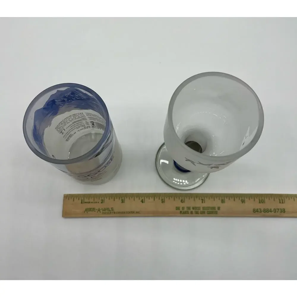 Grey Goose Vodka Bottle Upcycled Glass handmade and drinking glass